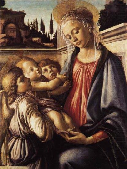 Madonna and Child and Two Angels, Sandro Botticelli